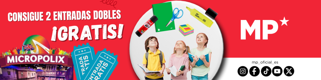 banner MP papelería consigue 2 entradas dobles 